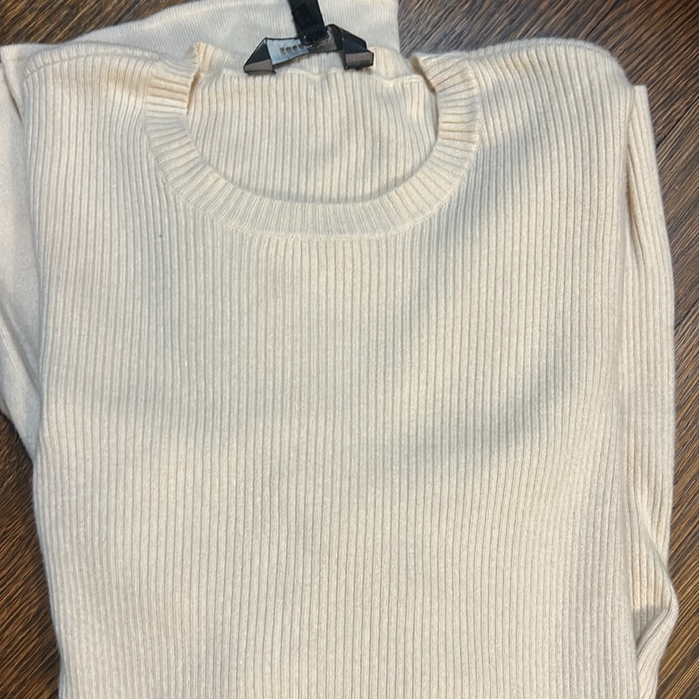 BCBGMaxAzria Cream Bell Sleeve Blouse - Picture 8 of 8